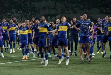 Jogadores do Boca comemoram