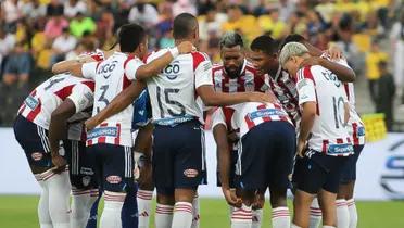 Jogadores do Júnior reunidos