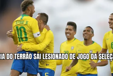 Marquinhos saiu de campo lesionado na partida do Brasil