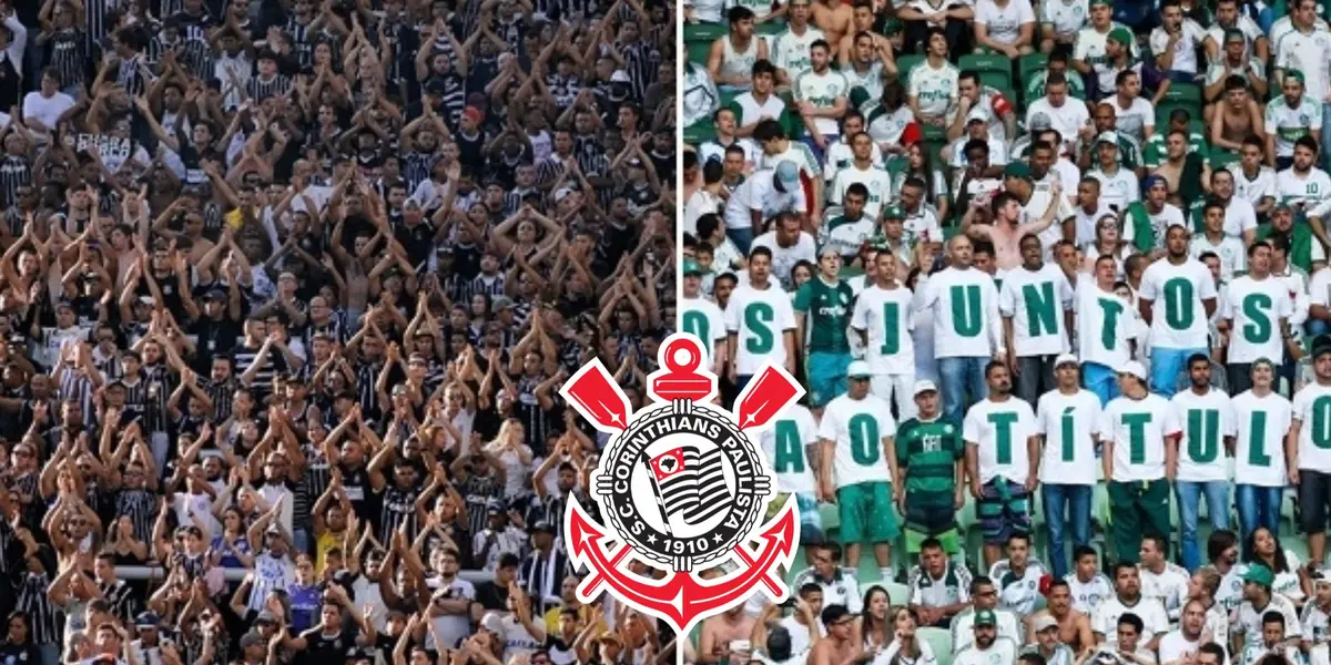 Torcidas de Corinthians e Palmeiras
