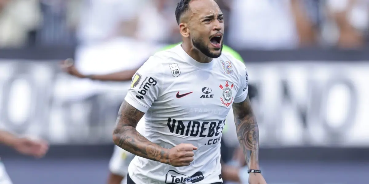 Maycon comemora gol pelo Corinthians
