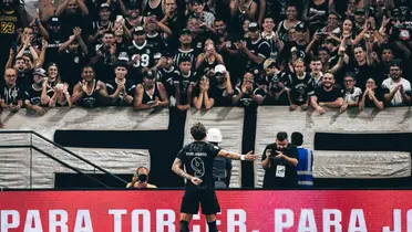 Yuri Alberto em frente a torcida do Corinthians. Foto: Instagram