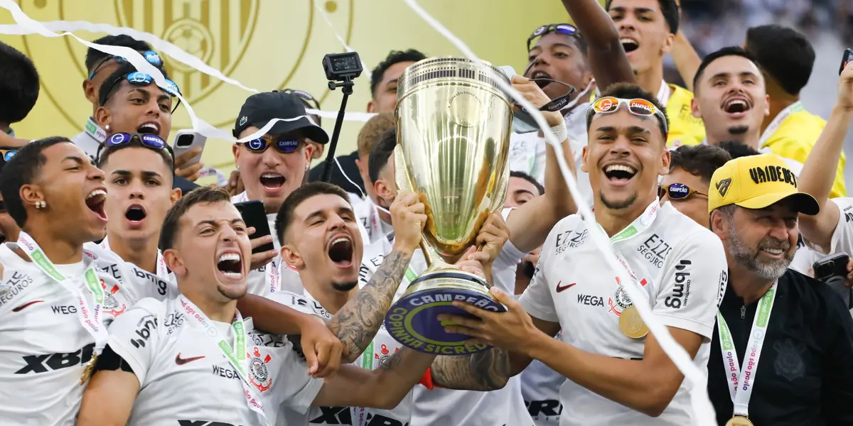 Corinthians comemora conquista da Copinha em 2024