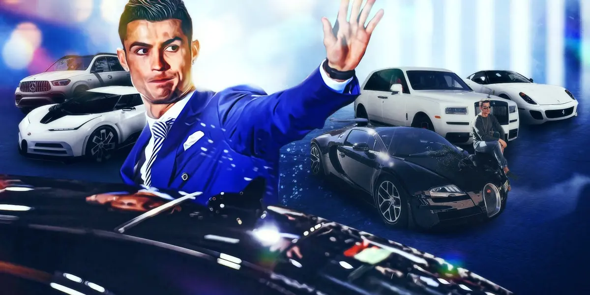 CR7 ostenta coleção de carros de luxo