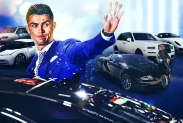 CR7 ostenta coleção de carros de luxo