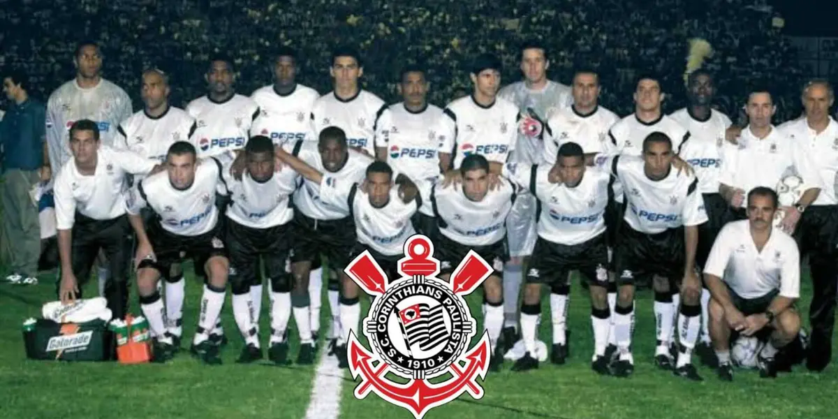 Elenco do Corinthians campeão da Copa do Brasil em 2002