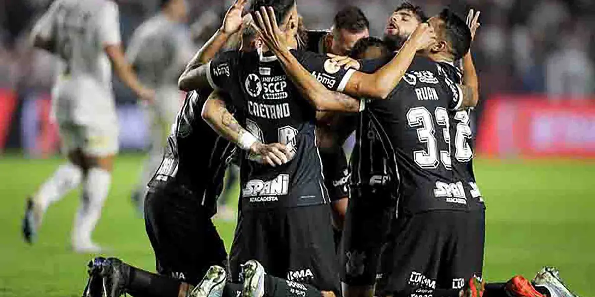 Jogadores do Corinthians comemoram