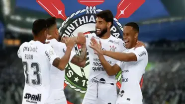 Jogadores do Corinthians comemoram