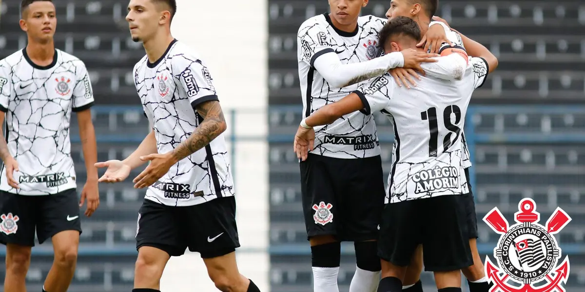 Jogadores do Corinthians comemoram