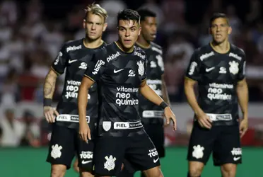 Jogadores do Corinthians durante partida