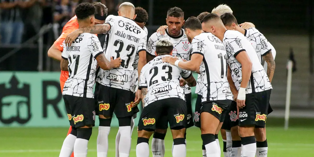 Jogadores do Corinthians reunidos