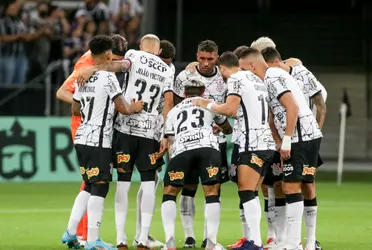 Jogadores do Corinthians reunidos