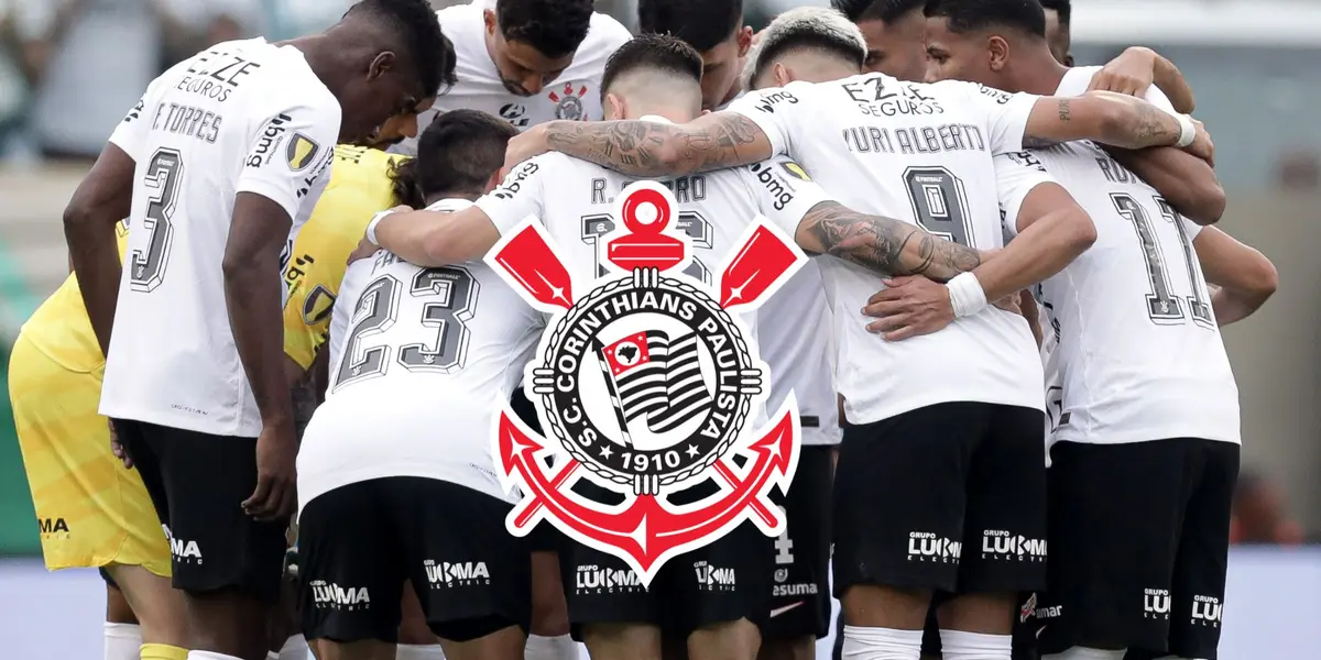 Jogadores do Corinthians reunidos