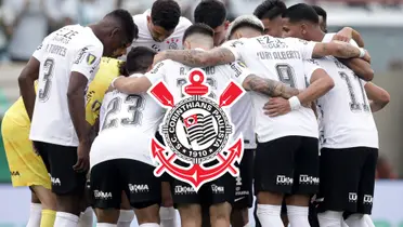 Jogadores do Corinthians reunidos