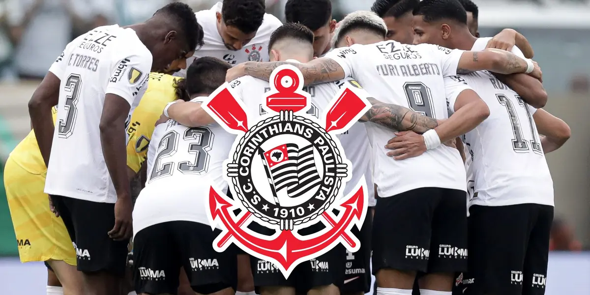 Jogadores do Corinthians reunidos