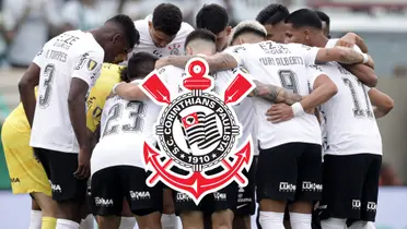 Jogadores do Corinthians reunidos