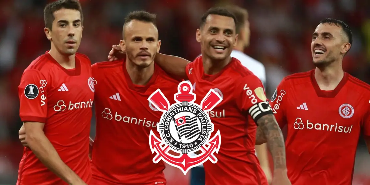 Jogadores do Internacional em ação