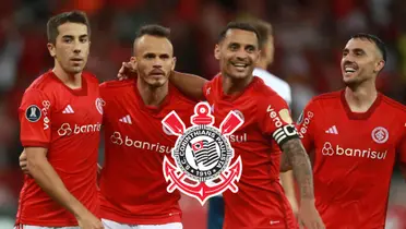 Jogadores do Internacional em ação