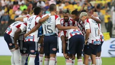 Jogadores do Júnior reunidos