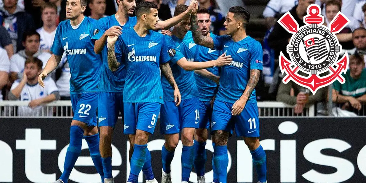 Jogadores do Zenit comemoram