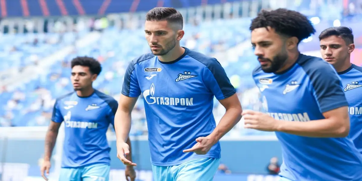 Jogadores do Zenit se aquecem