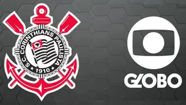 Logotipos de Corinthians e da Globo em destaque