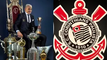 Tite em montagem com Timão em destaque