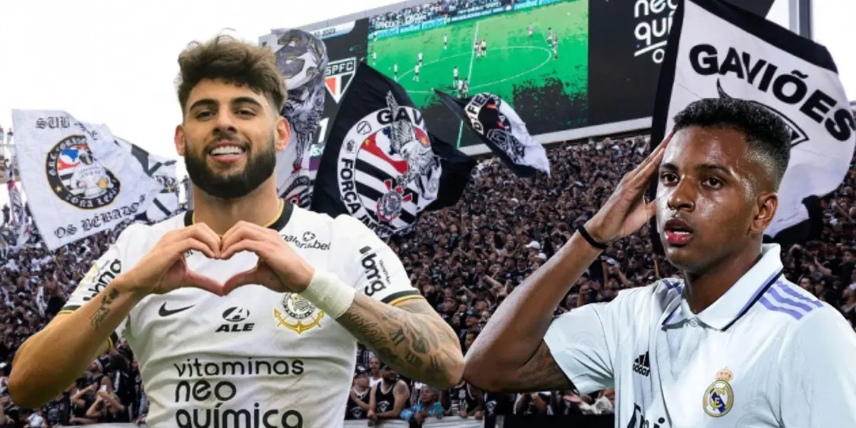 Yuri Alberto em montagem com Rodrygo